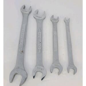 Vintage Craftsman 4 pc. 7mm-15mm Open-End Wrench Set, -V- Series, Made in USA